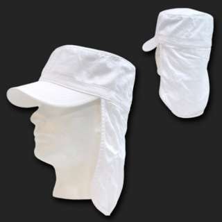 White Foreign Legion Fishing Boating Sun Protector French Cap Caps Hat 