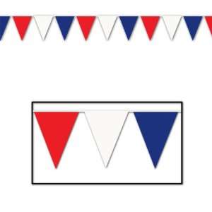 Lets Party By Beistle Company Red, White & Blue Outdoor Pennant Banner