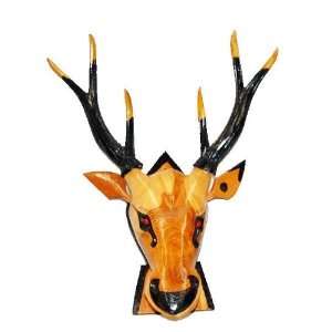  Carved Deer Head 14 