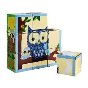   Forest Friends 9 Piece Laminated Cardboard Block Puzzle: Toys & Games