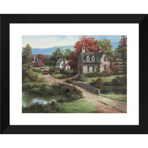   Chiu FRAMED Art 26x32 Stone Bridge With Church