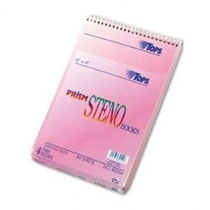   Notebook, Gregg Rule, 6 x 9, Pink, 4 80 Sheet Pads/Pack   TOP80254