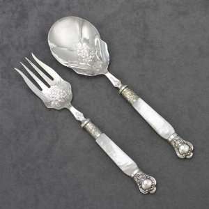   made in England Salad Serving Spoon & Fork, Chased: Home & Kitchen