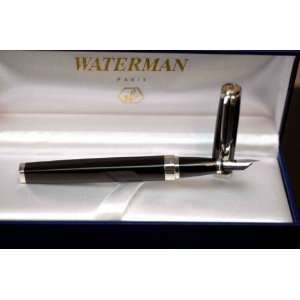  Waterman Exception Black Slim Medium Point Fountain Pen 