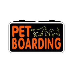  Pet Boarding Backlit Sign 13 x 24
