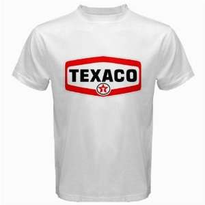  TEXACO Gasoline Logo New White T Shirt Size  L 
