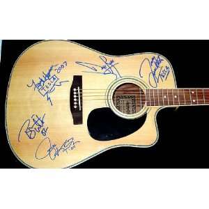 TESLA Autographed Acoustic/Electric Signed Guitar PERFECT 