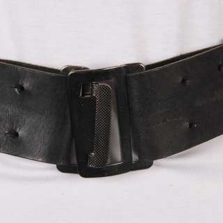 BP 25 ARMANI JEANS Black Leather Belt Size 80 RRP £115  