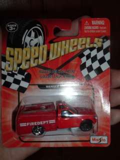 Maisto Speed Wheels Fire Department truck Red 1:64 049022517899  