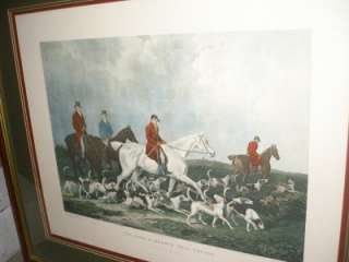 The Earl Of Derbys Stag Hounds Framed Horse and Hounds print  