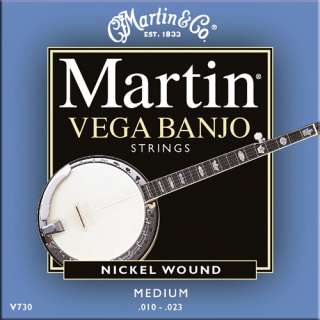Sets of Martin V730 Vega Banjo Strings Medium .010 .023 729789107303 