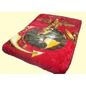  Luxury Queen Marines Semper Fidelis Mink Blanket