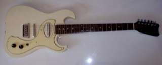 c1960s White Metallic Telestar Mona Guitar Serial # S9080279  