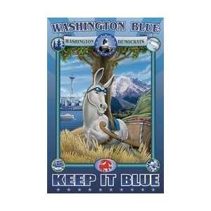  Washington State   Keep it Blue 20x30 poster