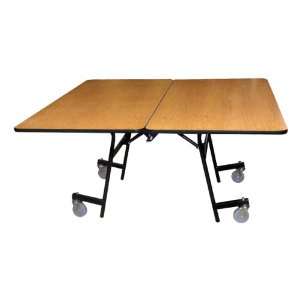  AmTab Mobile Cafeteria Table   Square (60 W x 60 L 