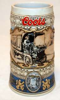 1989 Coors Beer Stein Beer Truck 1910 Unlidded Stein Mug Number 19749 