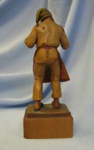 Old Anri Figure Hand Peasant Character with Apron  