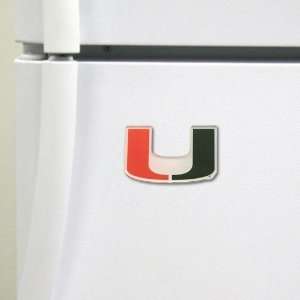 NCAA Miami Hurricanes High Definition Magnet:  Sports 