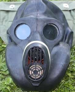 Russian Black PBF Rubber Gas Mask facepiece Mask with cloth bag and 