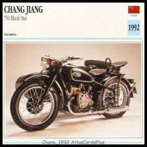Card 1992 Chang Jiang 750 Black Star flat twin sidecar  