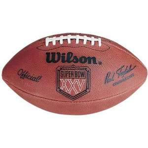   : Wilson Official NFL Super Bowl 25 Logo Football: Sports & Outdoors