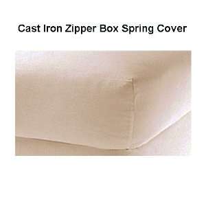   Iron Heavy Duty 100% Cotton Zipper Boxspring Cover