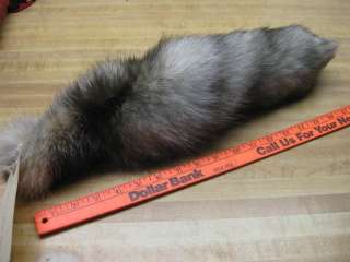 Tanned Crystal Fox Tail / Trapping/ Fur Coats  