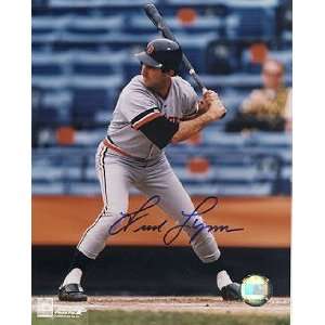  Fred Lynn Autographed Picture   Detroit Tigers8x10: Sports 