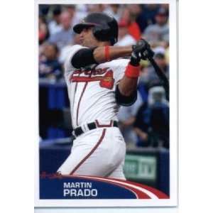   Baseball MLB Sticker #127 Martin Prado Atlanta Braves: Sports
