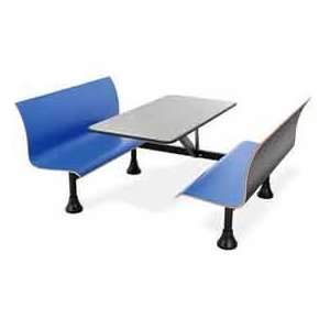  Retro Bench With Stainess Steel 24 X 48 Table Top And Wall 