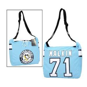  Pittsburgh Penguins Malkin Large Blue Jersy Tote: Sports 