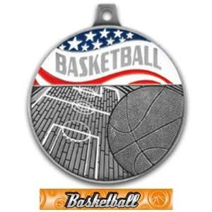 25 Americana Custom Basketball Medals SILVER MEDAL/GRAPHX Custom 