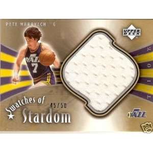  05 06 UD PETE MARAVICH Trilogy Swatches Jersey /50: Sports 
