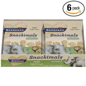   Snackimals Animal Cookies, Oatmeal, 6 1 Ounce Packages (Pack of 6
