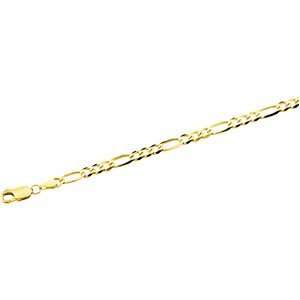 Ch493 14Ky Gold 18 Figaro Chain: Jewelry
