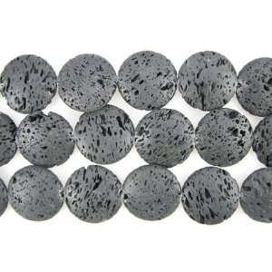  30mm volcano lava coin disc pendant beads 2pcs: Home 