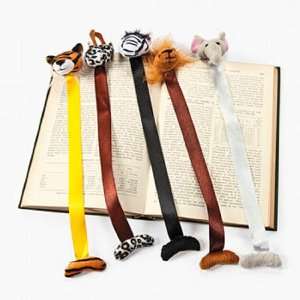  Plush Zoo Animal Bookmarks (1 dz): Toys & Games