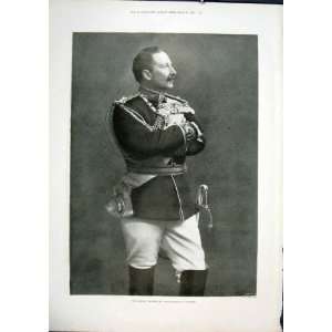  Emperor Field Marshall Uniform German Old Print 1901