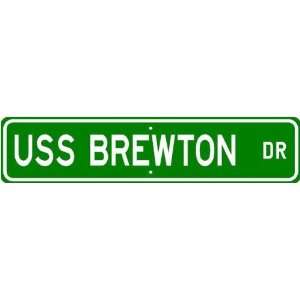  USS BREWTON FF 1086 Street Sign   Navy Ship Gift Sailor 