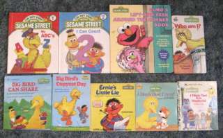 Great!! Lot of 9 Sesame Street Books  