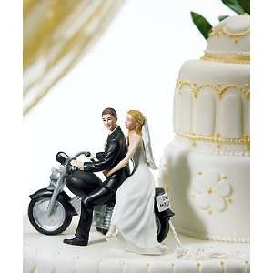  Motorcycle Wedding Cake Topper   Motorcycle Get away 