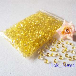 2000 1ct Yellow Wedding Table Confetti Diamonds Decor  