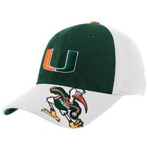   World Miami Hurricanes White Tailback Flex Fit Hat: Sports & Outdoors