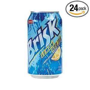 Lipton Brisk Iced Tea with Lemon 12oz Cans (Pack of 24)  