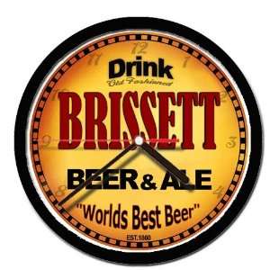  BRISSETT beer and ale cerveza wall clock: Everything Else