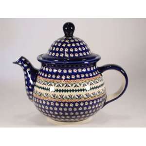  Polish Pottery Tea Pot Lotus z943 104: Home & Kitchen