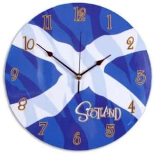  St Andrews Cross flag design 30.5cm wall clock: Home 