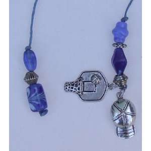  Basketball Beaded Bookmark by Amy McNeil