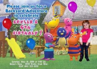 BACKYARDIGANS BIRTHDAY INVITATIONS CUSTOM (U PRINT)  