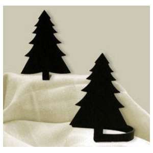  Wrought Iron Pine Tree Curtain Tie Backs